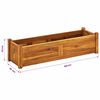 vidaXL Garden Raised Bed Acacia Wood 100x30x25 cm