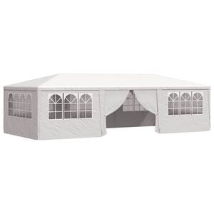 vidaXL Professional Party Tent with Side Walls 4x9 m White 90 g/m?
