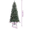 vidaXL Artificial Christmas Tree with 150 LEDs Green 66 x 66 x 150 cm