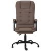 vidaXL Massage Reclining Office Chair Brown Faux Leather