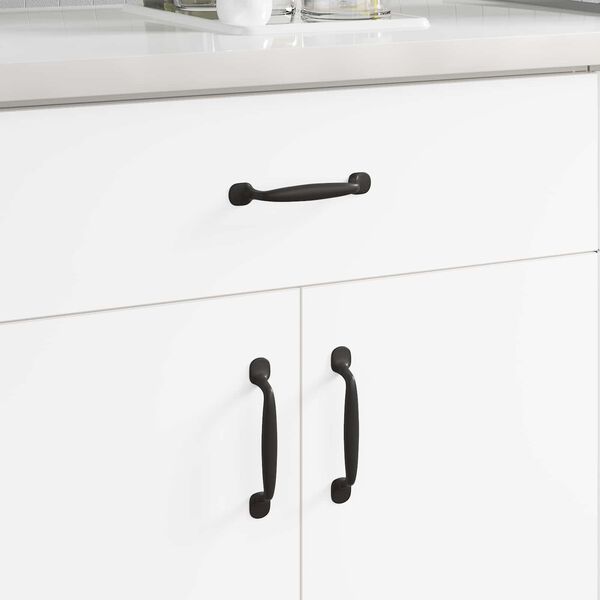 vidaXL Furniture Handle 250 pcs Black 130 x 19.4 x 22.3 mm Aluminium