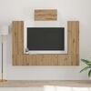 vidaXL TV Cabinet Set Wall-mounted 7 pcs Artisan Oak Engineered Wood
