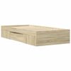 vidaXL Bed Frame without Mattress Sonoma Oak 90x200 cm Engineered Wood