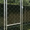 vidaXL Dog Cage with Roof Silver 600 x 200 x 256 cm Steel and PE