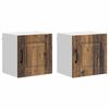 vidaXL Dishwasher Panel Kalmar 2 pcs Old Wood Engineered Wood
