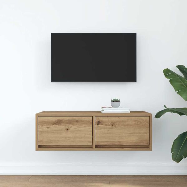 vidaXL TV Cabinet Artisan Oak 80x31x25.5 cm Engineered Wood