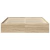 vidaXL Bed Frame without Mattress Sonoma Oak 200x200 cm