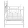 vidaXL Daybed Frame with Headboard White 80 x 200 cm Steel