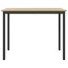 vidaXL Table Sonoma Oak 100 x 50 x 76.5 cm Engineered Wood and Steel