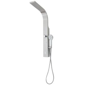 SCH&Uuml;TTE Shower Panel SANSIBAR Stainless Steel Colour