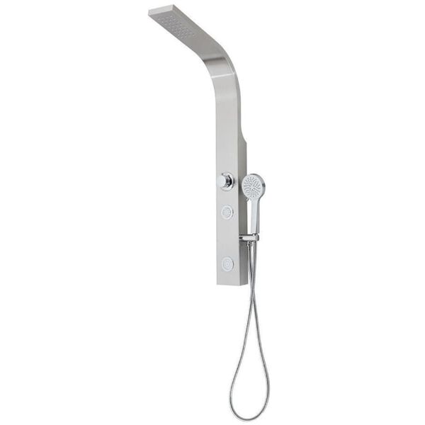 SCH&Uuml;TTE Shower Panel SANSIBAR Stainless Steel Colour