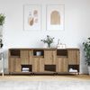 vidaXL Sideboards 3 pcs Artisan oak 180 x 35 x 70 cm Engineered wood