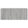 vidaXL TV Cabinet Wall-mounted Grey Sonoma 100x30x41 cm
