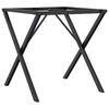 vidaXL Dining Table Legs X-Frame 60x60x73 cm Steel