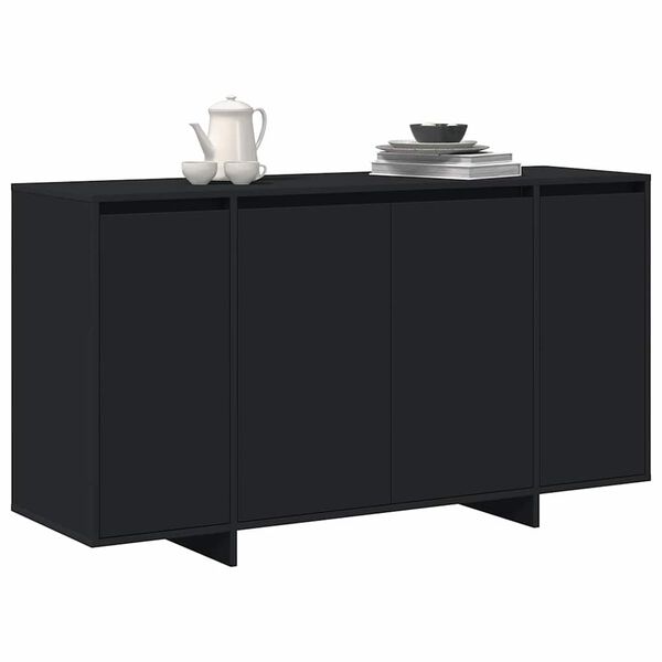 vidaXL Sideboard Black 135 x 41 x 75 cm Engineered Wood