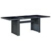 vidaXL Garden Table | Dark Grey and Black