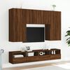 vidaXL TV Wall Cabinet Brown Oak 80x30x30 cm Engineered Wood