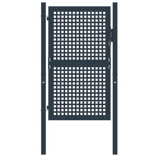 vidaXL Fence Gate Anthracite 102x150 cm Steel