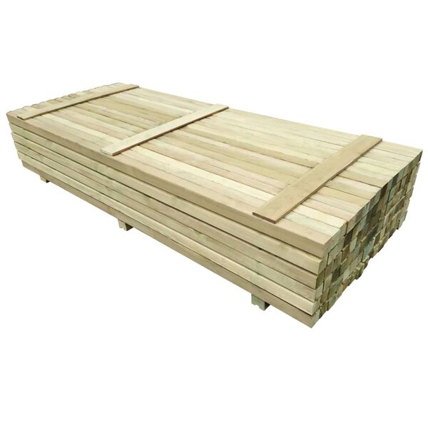 vidaXL 96 pcs Fence Posts Impregnated Pinewood 6x6x240 cm