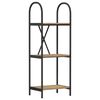 vidaXL Bookshelf 3-Tier 40 x 30 x 109 cm Engineered wood Artisan Oak
