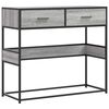 vidaXL Console Table Grey Sonoma 90x35x80 cm Engineered Wood