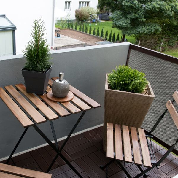 Livin'outdoor Balcony Screen Grey 90x500 cm