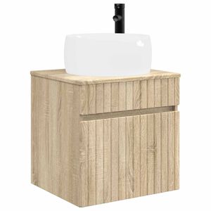 vidaXL Wall-mounted Sink Vanity Sonoma Oak 49 x 44.5 x 66 cm