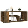 vidaXL Coffee Table Smoked Oak 100x50x40 cm Engineered Wood