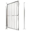 vidaXL Garden Gate 100x120 cm Stainless Steel