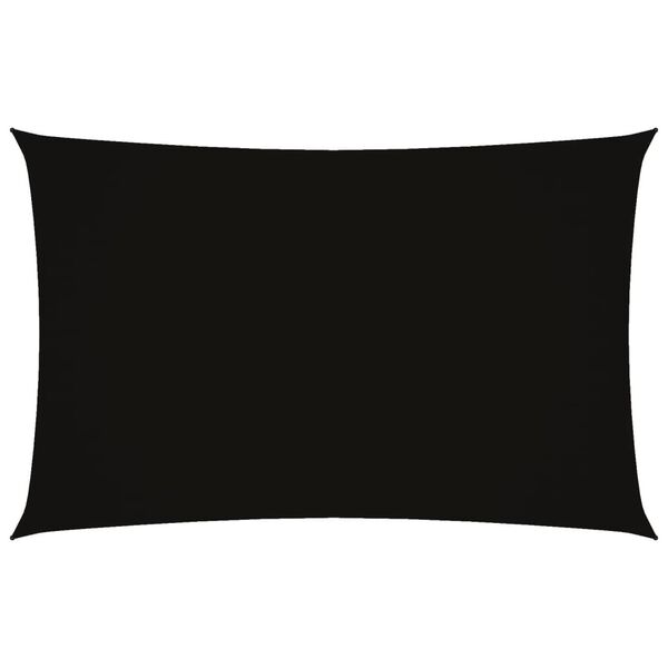 vidaXL Sunshade Sail Oxford Fabric Rectangular 2x5 m Black