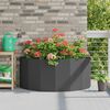 vidaXL Planter Black 120 x 60 x 50 cm Steel