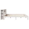 vidaXL Bookcase Bed without Mattress White 180x200 cm Super King Solid Wood Pine
