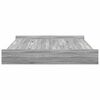 vidaXL Storage Bed Frame Grey Sonoma 180 x 200 cm Engineered Wood