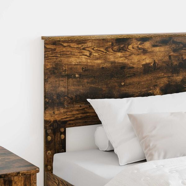 vidaXL Headboard Smoked Oak 100 cm Engineered wood
