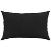 vidaXL Sofa Pillows 2 pcs Black 50 x 30 cm Fabric