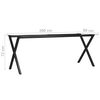 vidaXL Dining Table Leg X-Frame 200x80x72 cm