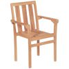 vidaXL 3 Piece Bistro Set Solid Teak