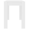 vidaXL Dining Table White 120x60x76 cm Engineered Wood