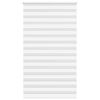 vidaXL Zebra Blind White 125x230 cm Fabric Width 120.9 cm Polyester