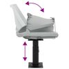 vidaXL Boat Seat with Pedestal Height Adjustable 360&deg; Rotatable