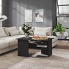 vidaXL Coffee Table Grey 90x60x46.5 cm Engineered Wood