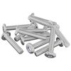 vidaXL Head Lock Screw 2647 pcs Silver Steel