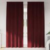 vidaXL Blackout Curtains 2 pcs Wine Red 140 x 260 cm Velvet