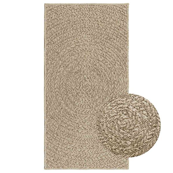 vidaXL Rug ZIZUR Beige 60x110 cm Jute Look Indoor and Outdoor