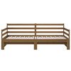 vidaXL Pull-out Day Bed without Mattress Honey Brown 2x(80x200)cm