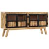 vidaXL Sideboard Brown and Black 160x30x76 cm Solid Wood Mango