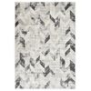 vidaXL Rug Grey and White 120x170 cm PP