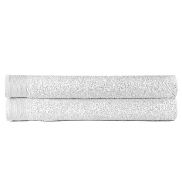 vidaXL Sauna Towels 2 pcs Cotton 450 gsm 80x200 cm White