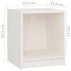 vidaXL Bedside Cabinets 2 pcs White 35.5x33.5x41.5 cm Solid Pinewood