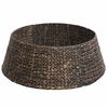 vidaXL Christmas Tree Collar Round Black Dia. 60 x 22 cm